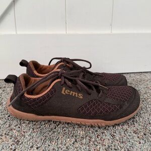 Lems Mens Primal 2 Barefoot Minimalist Sneakers Brown Shoes Low Lace EUR42 US 9